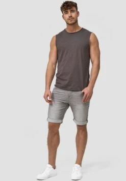 INDICODE JEANSJeansshorts - Gray -Stilfulla Val Butik de2fb67ce65d4af798b9ccbcec90e8eb