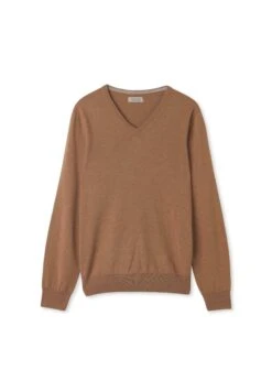 FalconeriV-AUSSCHNITT AUS ULTRASOFT - Stickad Tröja - Braun Camel -Stilfulla Val Butik e0642a0fc38c40b1b0fdc00488cbd856