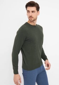 ClipperNAPOLI - Stickad Tröja - Olive Melange -Stilfulla Val Butik e1128072839246c08ab5252d356959e2