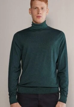 FalconeriULTRAFINE TURTLENECK - Stickad Tröja - Grün Muschio Tc