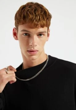 PULL & BEAR PULL&BEARStickad Tröja - Mottled Black -Stilfulla Val Butik e80d18d8097940efa7193cd353f8724b