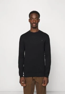 Scotch & SodaESSENTIALS CREWNECK - Stickad Tröja - Black