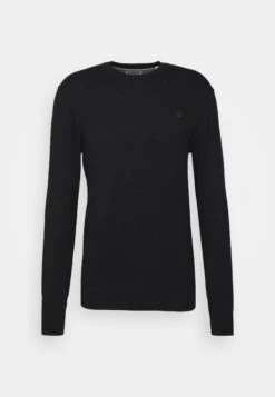 Scotch & SodaESSENTIALS CREWNECK - Stickad Tröja - Black -Stilfulla Val Butik ec6ad0001812496b84bde2c5109c22c2