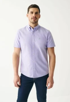 NextSHORT SLEEVE OXFORD WITH STAG - Skjorta - Lilac Purple