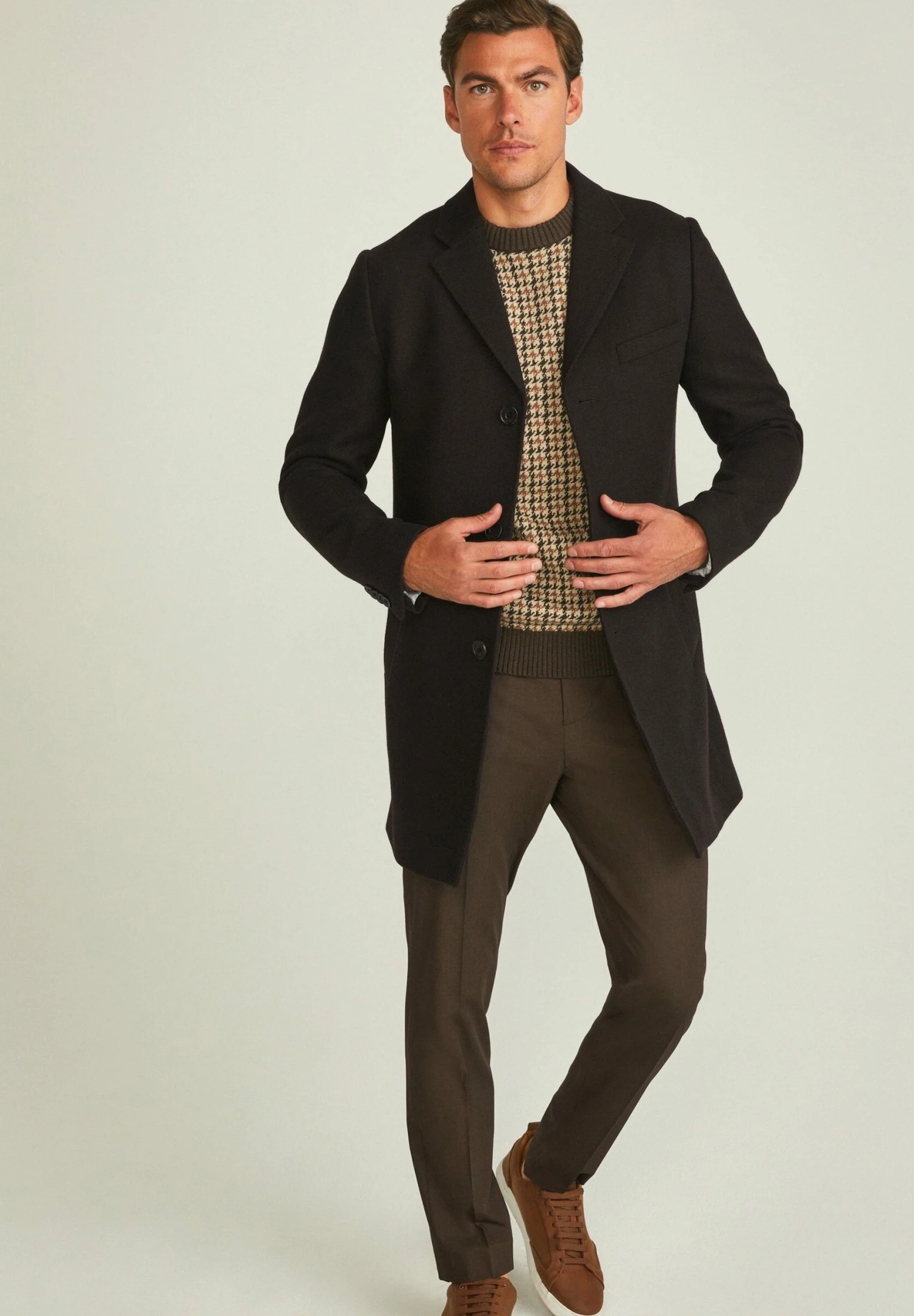 BläckSTEVEN - Kort Kappa / Rock - Dark Brown Mel 4 BläckSTEVEN - Kort Kappa / Rock - Dark Brown Mel - Bild 2