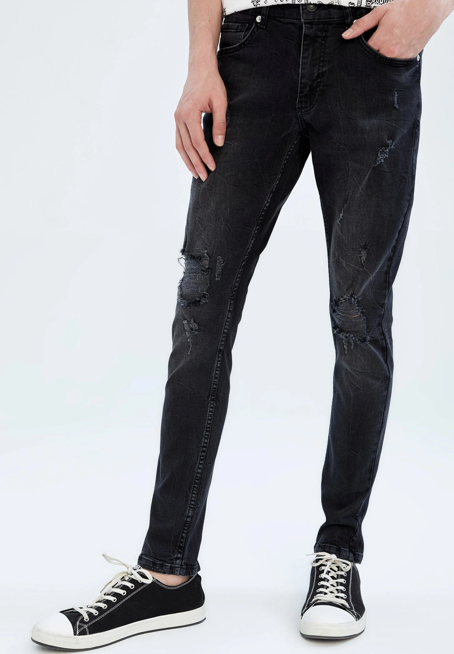 DeFactoCARLO - Jeans Slim Fit - Black 3 DeFactoCARLO - Jeans Slim Fit - Black
