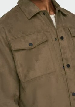 Only & SonsJacka I Konstläder - Cognac -Stilfulla Val Butik f6912d512f20494e861afc44f311cdbe