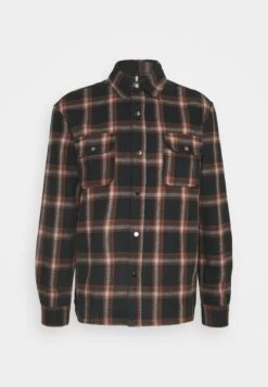 Denim ProjectCHECK HEAVY OVERSHIRT - Skjorta - Brown