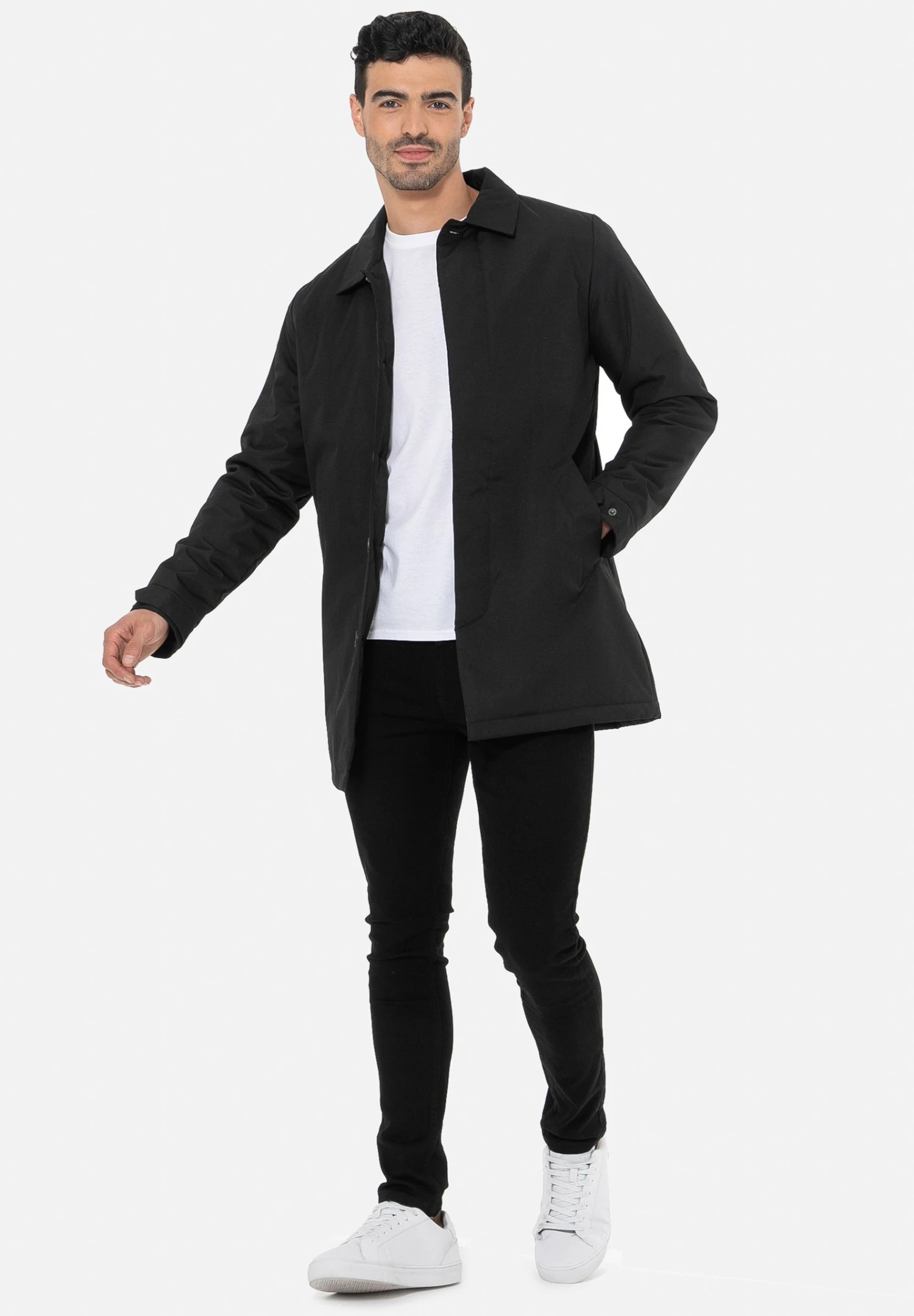 ThreadbareKort Kappa / Rock - Schwarz 4 ThreadbareKort Kappa / Rock - Schwarz - Bild 2