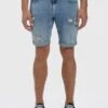 GabbaHOP LIGHT DESTROY - Jeansshorts - Lt Blue Denim -Stilfulla Val Butik f898cce990ce4180b24366037ced72cb