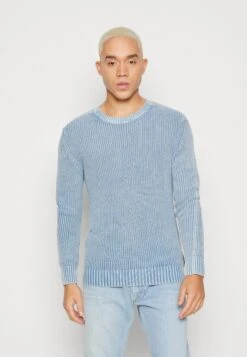 ReplayStickad Tröja - Dusty Azure