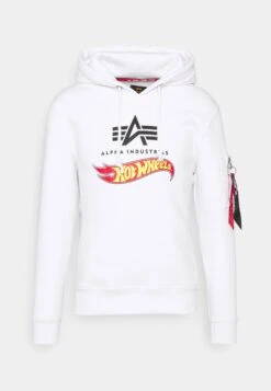 Alpha IndustriesHOT WHEELS FLAG HOODY - Sweatshirt - White -Stilfulla Val Butik fe951f54899d4f4595f119f2d3389c79