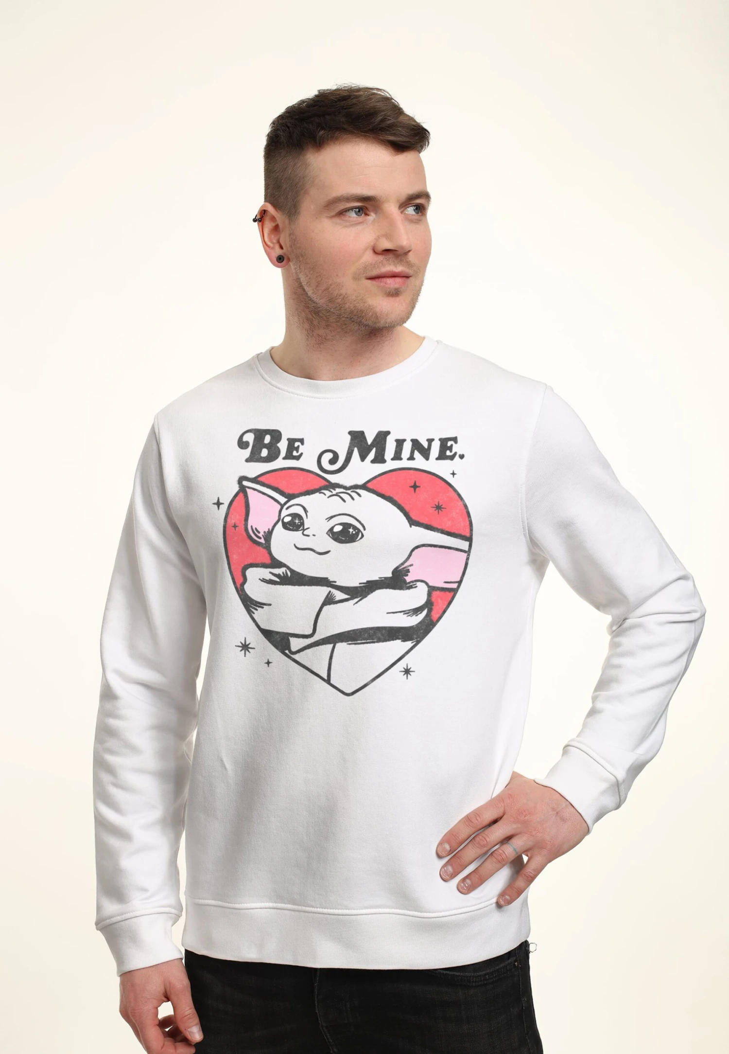 Henry TigerSTAR WARS THE MANDALORIAN BE MINE - Sweatshirt - White 5 Henry TigerSTAR WARS THE MANDALORIAN BE MINE - Sweatshirt - White - Bild 3